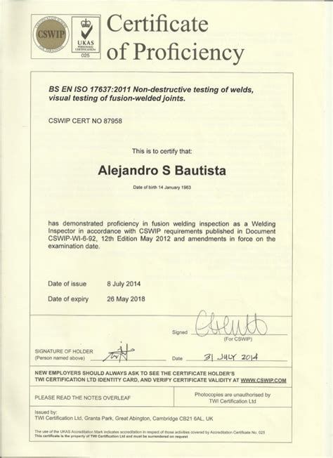 cswip 3.1 certificate|Iba pa.
